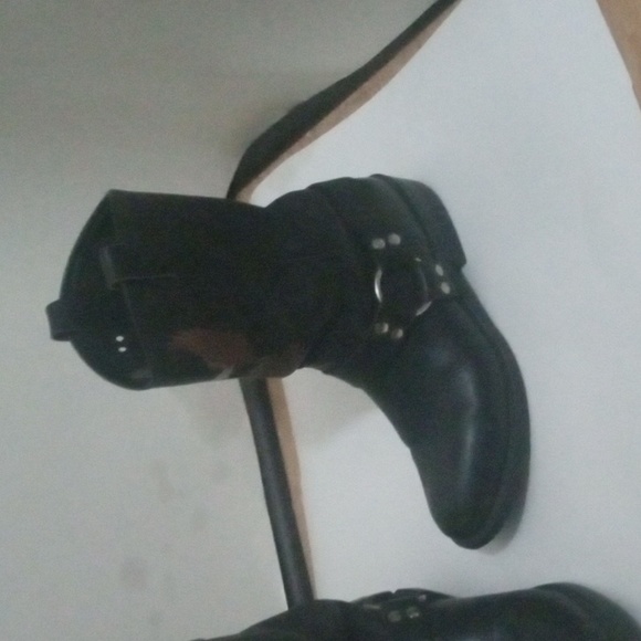 Harley Davidson riding boots Size9 NARROW.great condition with the Eagle - Picture 3 of 4